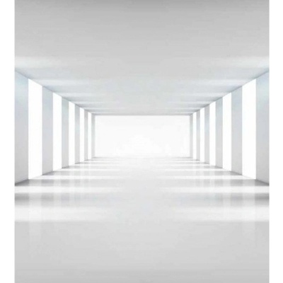 DIMEX MS-3-0036 vliesová fototapeta na zeď 3D biela chodba, rozmery 225 x 250 cm
