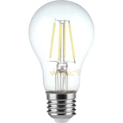 V-TAC Žiarovka LED filament E27 6W, A60, 4500K, 600lm, 300°, Ra 80, VT-1887