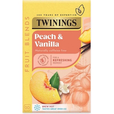 TWININGS Ovocný čaj BROSKEV A VANILKA 20 sáčků 30 g