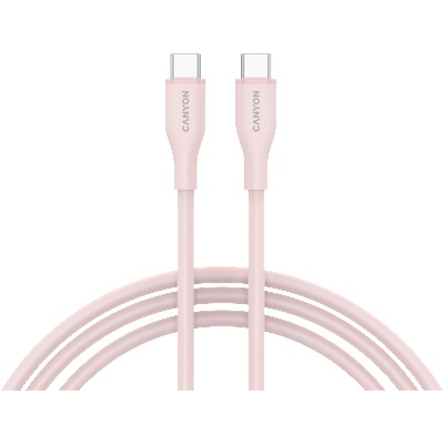 Кабел CANYON cable CC60SC10 C-C 60W 1m Silicon Pink Sand (CNS-CC60SC10PS)