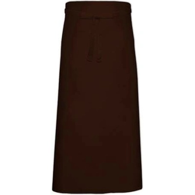 Link Kitchen Wear Bistro zástěra s přední kapsou X968T Brown 100x100cm
