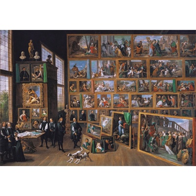 CLEMENTONI Museum Collection Arcivojvoda Leopold Wilhelm v jeho maliarskej galérii v Bruseli 2000 dielov