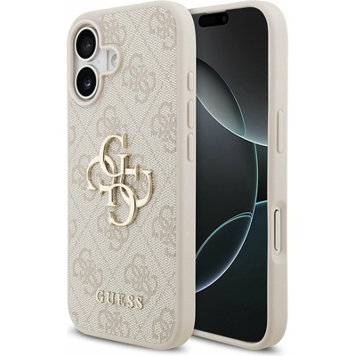 GUESS PU 4G Metal Logo Задний Чехол за iPhone 17 Pink Guess | Rozov | ЖЕНИ | UNI