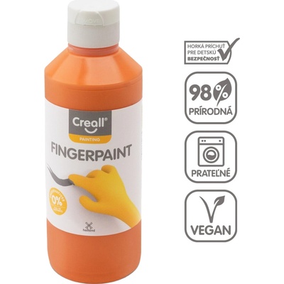Creall prstová farba 250 ml oranžová