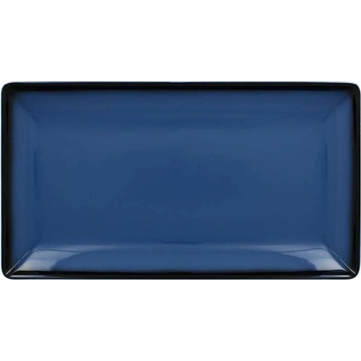 RAK Porcelain Talíř servírovací obdélný 33,5 x 18,1 cm modrá RAK-LEEDRG33BL