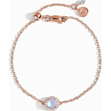 Royal Fashion náramek zlato Vermeil DR24373B-ROSEGOLD-MOONSTONE-TOPAZ