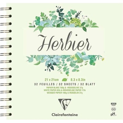 Clairefontaine Herbár 180 g/m² 21 x 21 cm32 listov