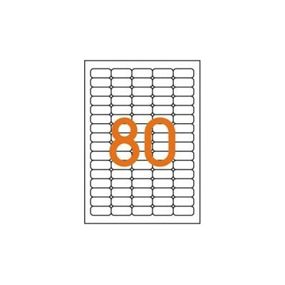 Etikety univerzálne odnímateľné 35,6x16,9mm Agipa A4 25 hárkov