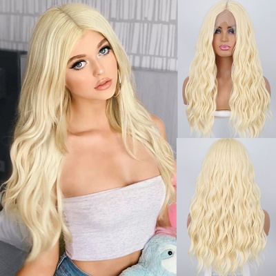 Paruka Danielle se síťkou lace front perleťová blond – Zboží Dáma