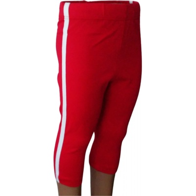 WENDEE Dívčí legíny červené s lampasem Červená