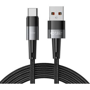 Tech-Protect Кабел Tech-Protect Ultraboost, Type-C, 66W/2A, 2m, сив