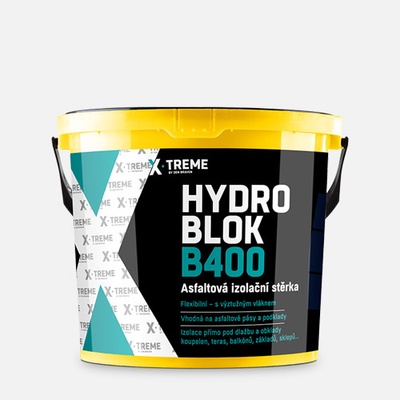 Den Braven - Asfaltová izolační stěrka HYDRO BLOK B400, kbelík 10 kg, černá