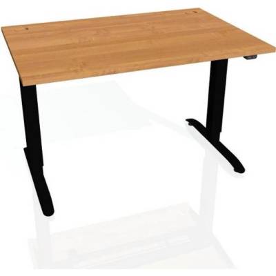 Hobis Pracovný stôl Motion, ZO, 2S, 160x70,5-120,5x80 cm, jelša/čierna