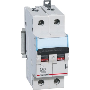 Image 1 of Legrand Автоматичен прекъсвач TX3 2P 63A крива С 10kA - 404211 (404211)