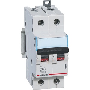 Legrand Автоматичен прекъсвач TX3 2P 63A крива С 10kA - 404211 (404211)