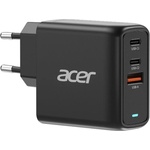 Acer Адаптер Acer Power Adapter 67W PD GaN Charger, 2 x USB C and 1 x USB A, EU Plug, 100W USB-C cable, Black (Retail Pack) (ZL.ADTCC.00J) - pimpmypc