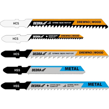 Image 1 of Dedra Комплект остриета за прободен трион 5 бр. 08t001 (08t001)