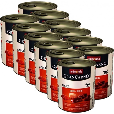 Animonda Gran Carno Original Adult hovädzie mäso a kura 12 x 800 g