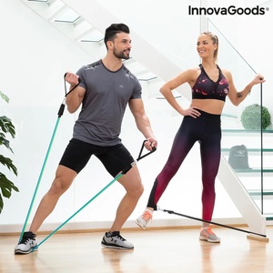 InnovaGoods Комплект Ленти за Съпротивление с Аксесоари и Ръководство за Упражнения Tribainer InnovaGoods
