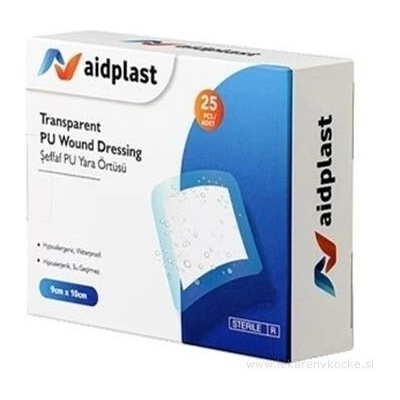 Victoreks Health Products Ltd. Aidplast Náplast na rány sterilní voděodolná (9 x 10 cm) 25 náplastí