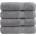 vidaXL Премиум хавлиени кърпи SOLUND 4 бр сиви 100x150 см 600 gsm (137312)