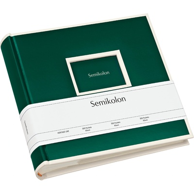 Semikolon Фотоалбум Die Kante Pockets 200 тъмнозелен (364068)
