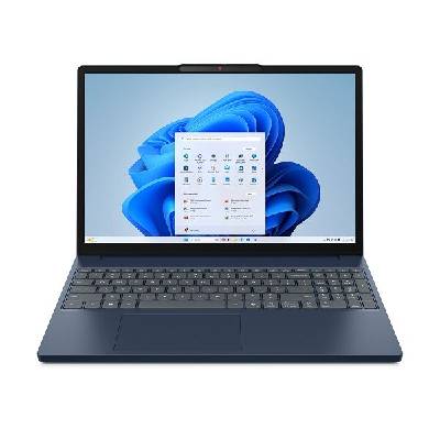 Лаптоп LENOVO IdeaPad Slim 3 15IRH10, 15.3" WUXGA (1920x1200) IPS, Intel® Core i5-13420H (12M Cache, 3.4GHz up to 4.6GHz, 8 ядра), 16GB DDR5, 512GB SSD M. 2, noOS, Cosmic Blue - 83K10079BM (70832)
