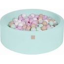 KnobsDots CUPCAKE mint SET Suchý bazén 90 x 40 cm + 250 loptičiek