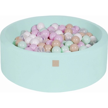 KnobsDots CUPCAKE mint SET Suchý bazén 90 x 40 cm + 250 loptičiek