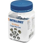 Intellinet Комплект клетъчни гайки Intellinet M6 50 броя Silver (711081)