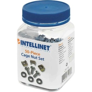 Intellinet Комплект клетъчни гайки Intellinet M6 50 броя Silver (711081)