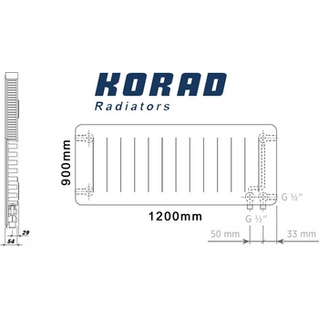 Korad Radiators 11VKP 900 x 1200 mm