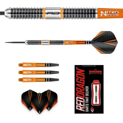 Set šípky RedDragon steel Amberjack 22g, 90% wolfram