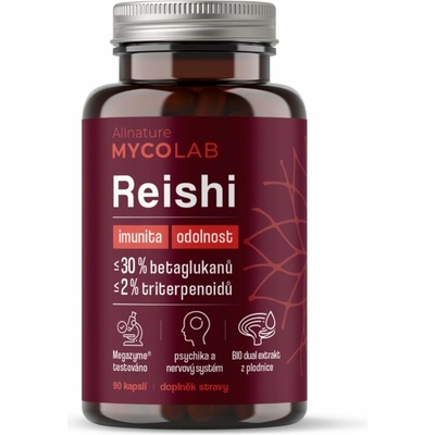 Allnature Mycolab Reishi 90 kapsúl