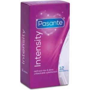 Pasante 12 бр. Релефни презервативи Pasante Intensity - kondomi