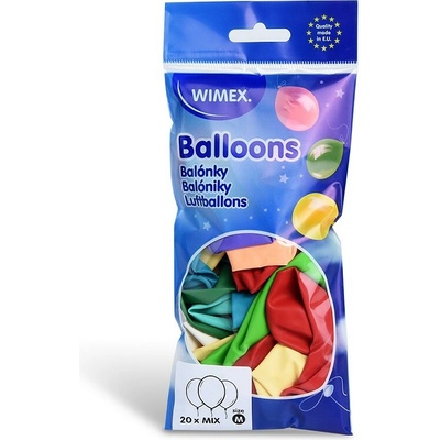 Wimex 53199 nafukovací balónky průměr 25 cm, barevný mix