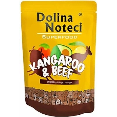 DOLINA NOTECI SUPERFOODS klokan a hovädzie vrecko pre psov 300 g