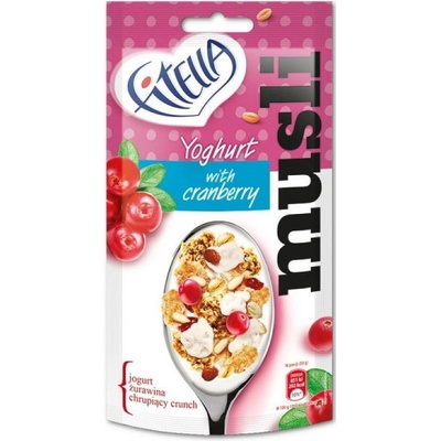 Fitella Muesli s brusinkami malinami a lněným semínkem 50 g