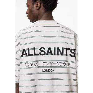 AllSaints тениска мъжка от памук UNDERGRND STRIPE SS (M113PB) - answear - 87,99 лв