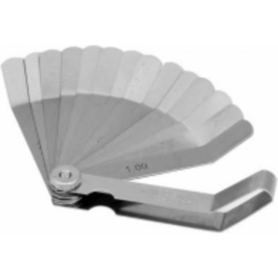 Ventilové (spárové) měrky zahnuté, 0.05 - 1.0 mm, 16 listů - QUATROS QS15518