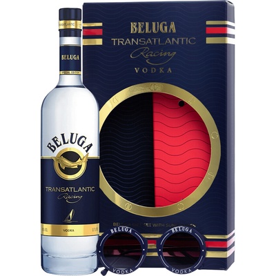 Vodka Beluga Transatlantic Racing 40% 0,7 l (darčekové balenie slnečné okuliare)