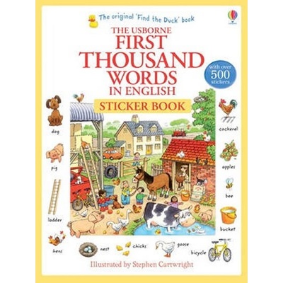 1000 Words in English Sticker - Heather Amery