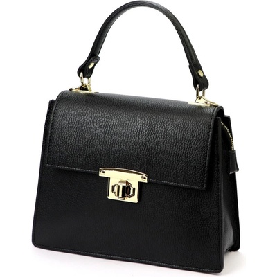 Luka kožená kabelka čierna