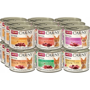 Animonda Carny Kitten MIX príchutí 24 x 200 g