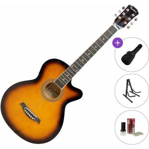 Pasadena SG026C 38 EQ Standard SET Vintage Sunburst Електро-акустична китара Джъмбо