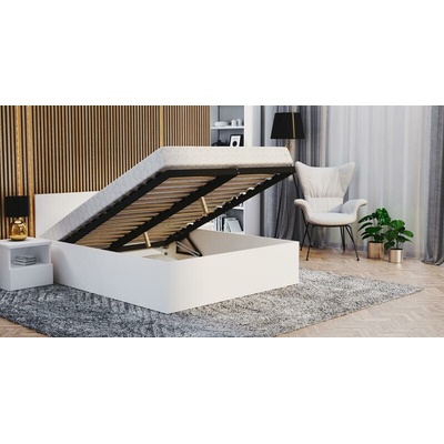 DobreSny Panama se zvedacím dřevěným roštem bílá bílá – Zboží Dáma