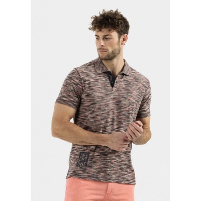 Camel Active polokošile polo SPACE DYE CORAL RED