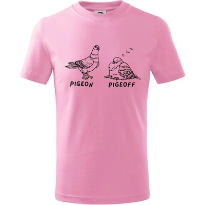 Pigeon pigeoff tričko detské ružová