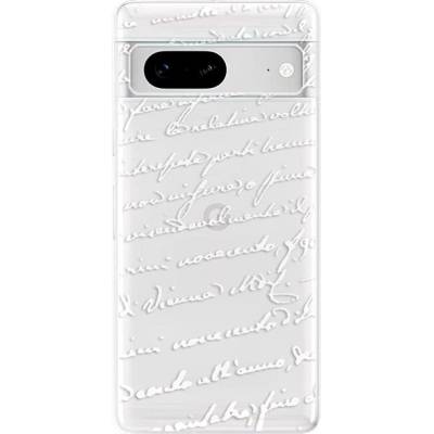 Púzdro iSaprio Handwriting 01 white pro Google Pixel 7 Pro 5G
