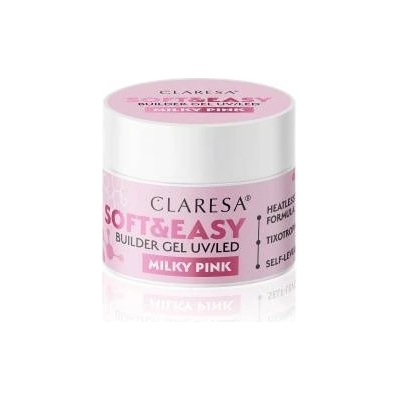 Claresa Nail Building Gel Soft&Easy Builder - Milky Pink 45g